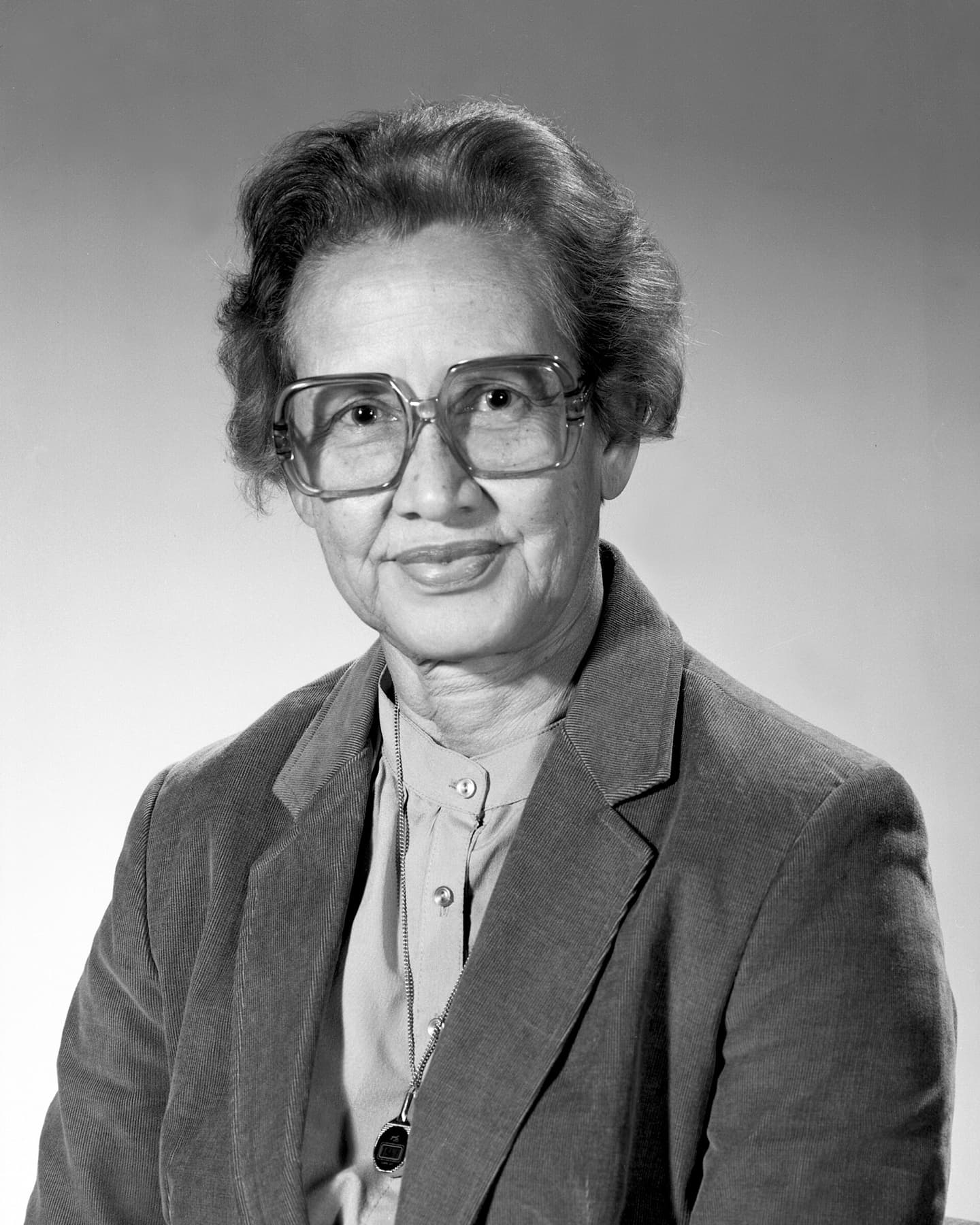 NASA portrait of mathematician Katherine Johnson in 1983